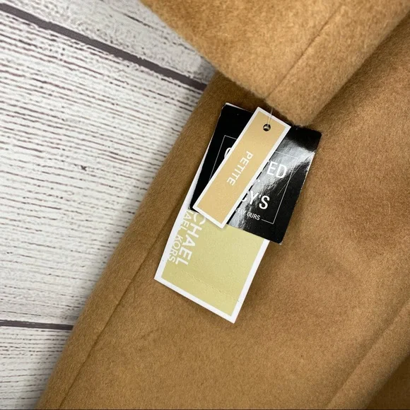 MICHAEL Michael Kors Wool Coat -Dark Camel size PM NEW WITH TAGS - Picture 3 of 16